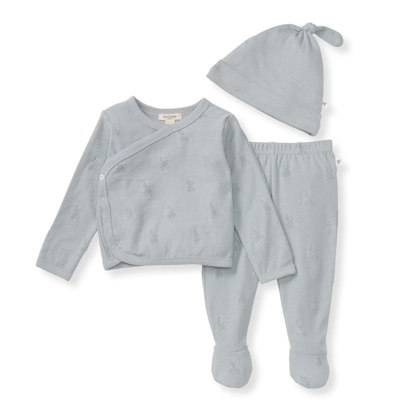 Veltrion Essential Organic Cotton Baby Knit Set, Soft Coordinated Infant Outfit, Terracotta Stripe, Multiple Sizes
