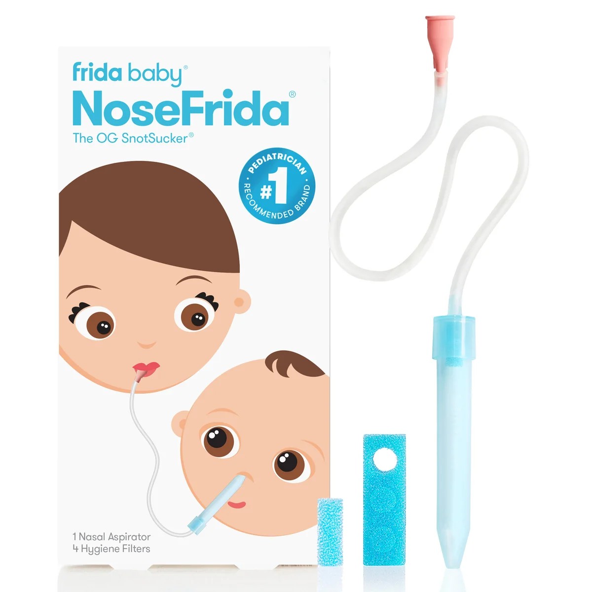 Veltrion Baby Nasal Aspirator, Soft Silicone Nose Cleaner for Newborns & Infants, Gentle Congestion Relief Snot Sucker