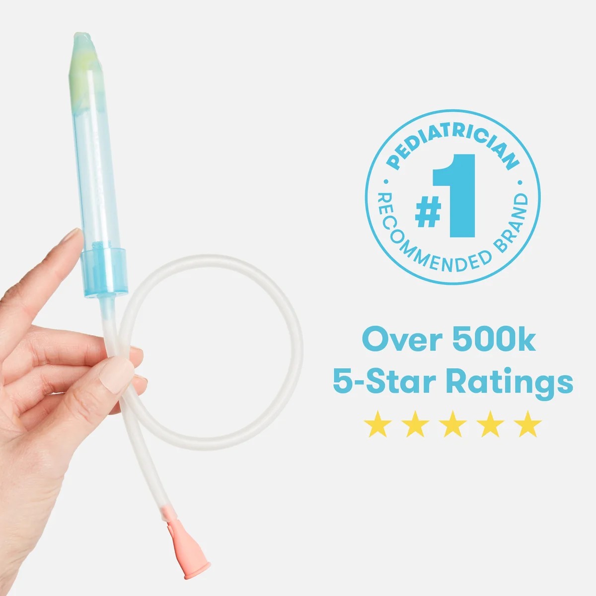 Veltrion Baby Nasal Aspirator, Soft Silicone Nose Cleaner for Newborns & Infants, Gentle Congestion Relief Snot Sucker view 2